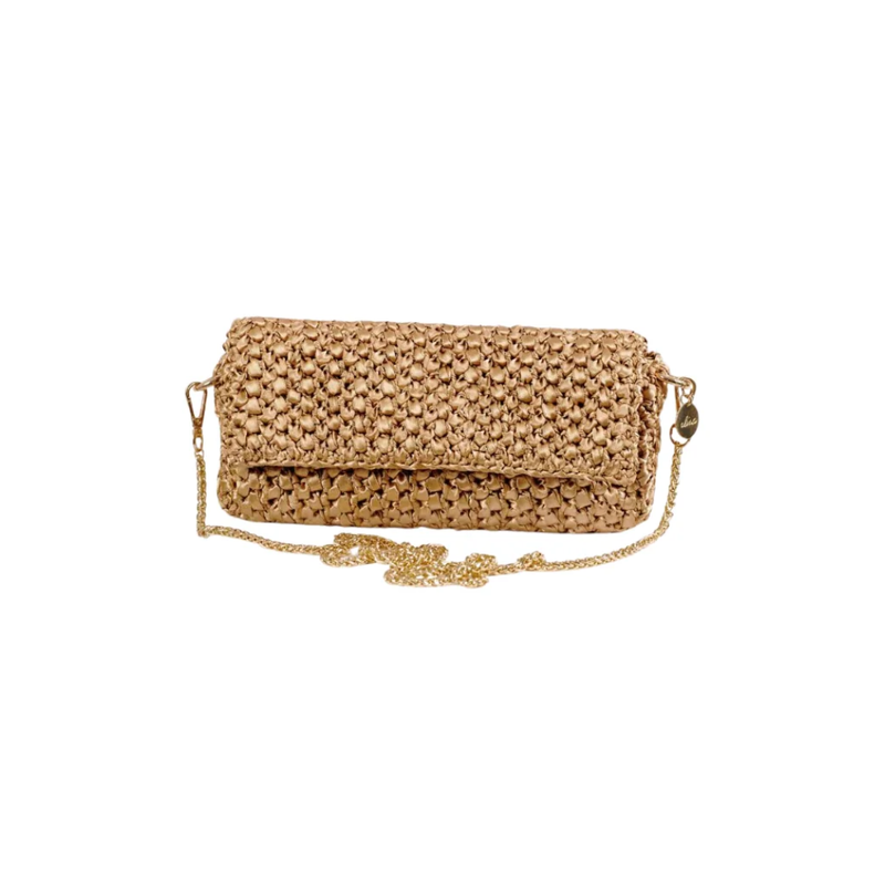 CARTERA TEJIDA DIANA CON CINTA SEDA
