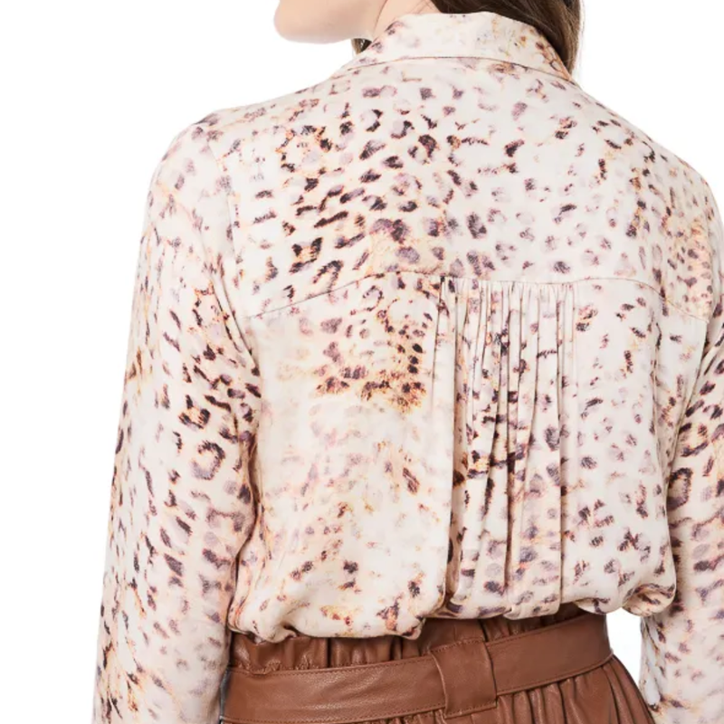 BLUSA RECOGIDOS LEOPARDO