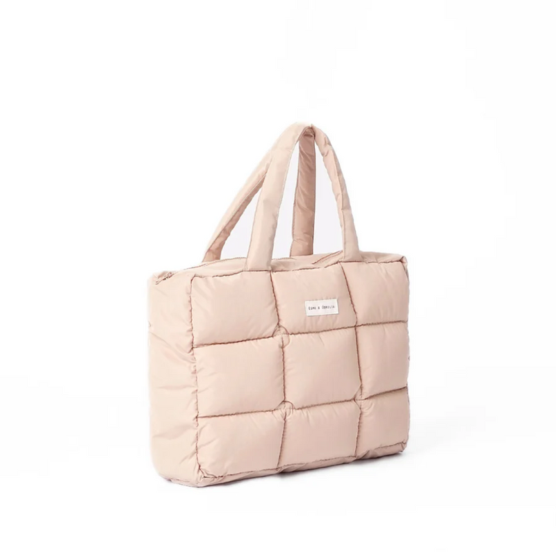 PUFFER TOTE BAG BEIGE