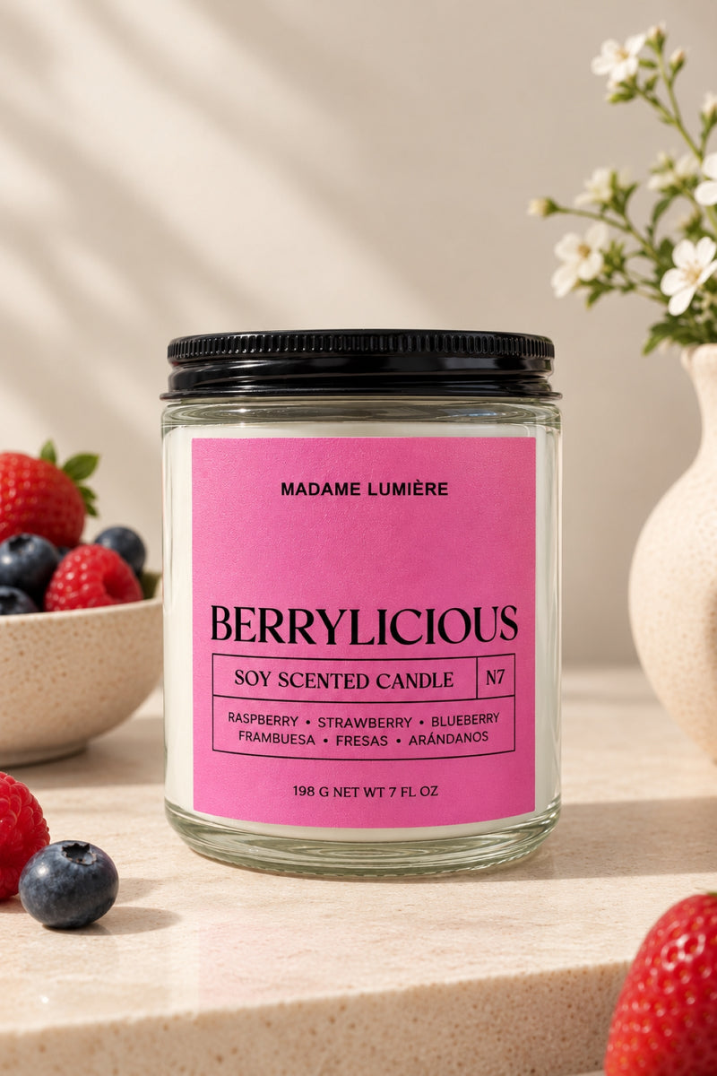 Vela Aromática de Soya Berrylicious