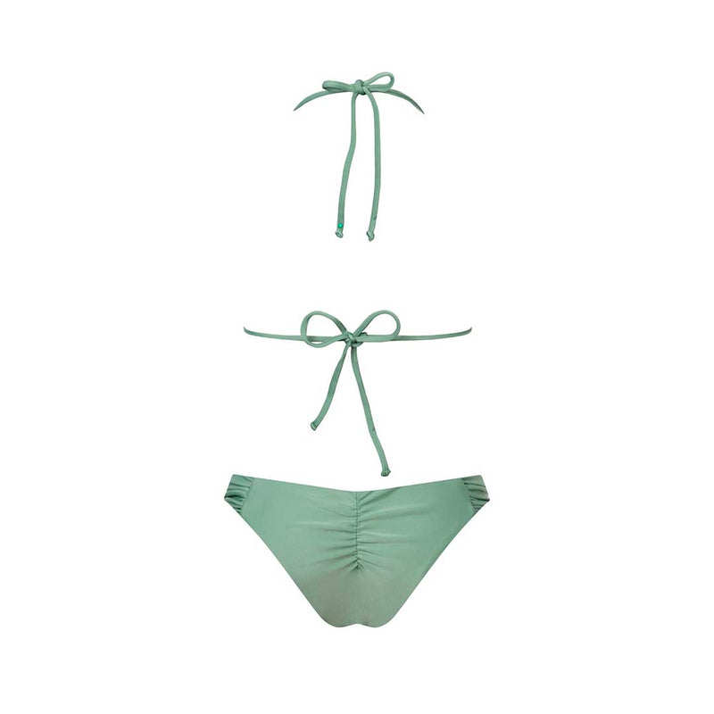 BIKINI CALZÓN DRAPEADO C VERDE OLIVA
