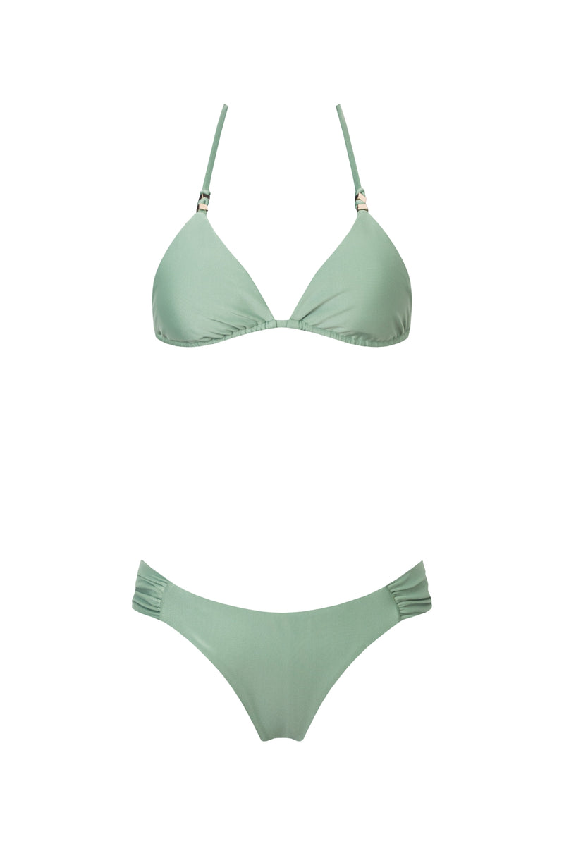 BIKINI CALZÓN DRAPEADO C VERDE OLIVA