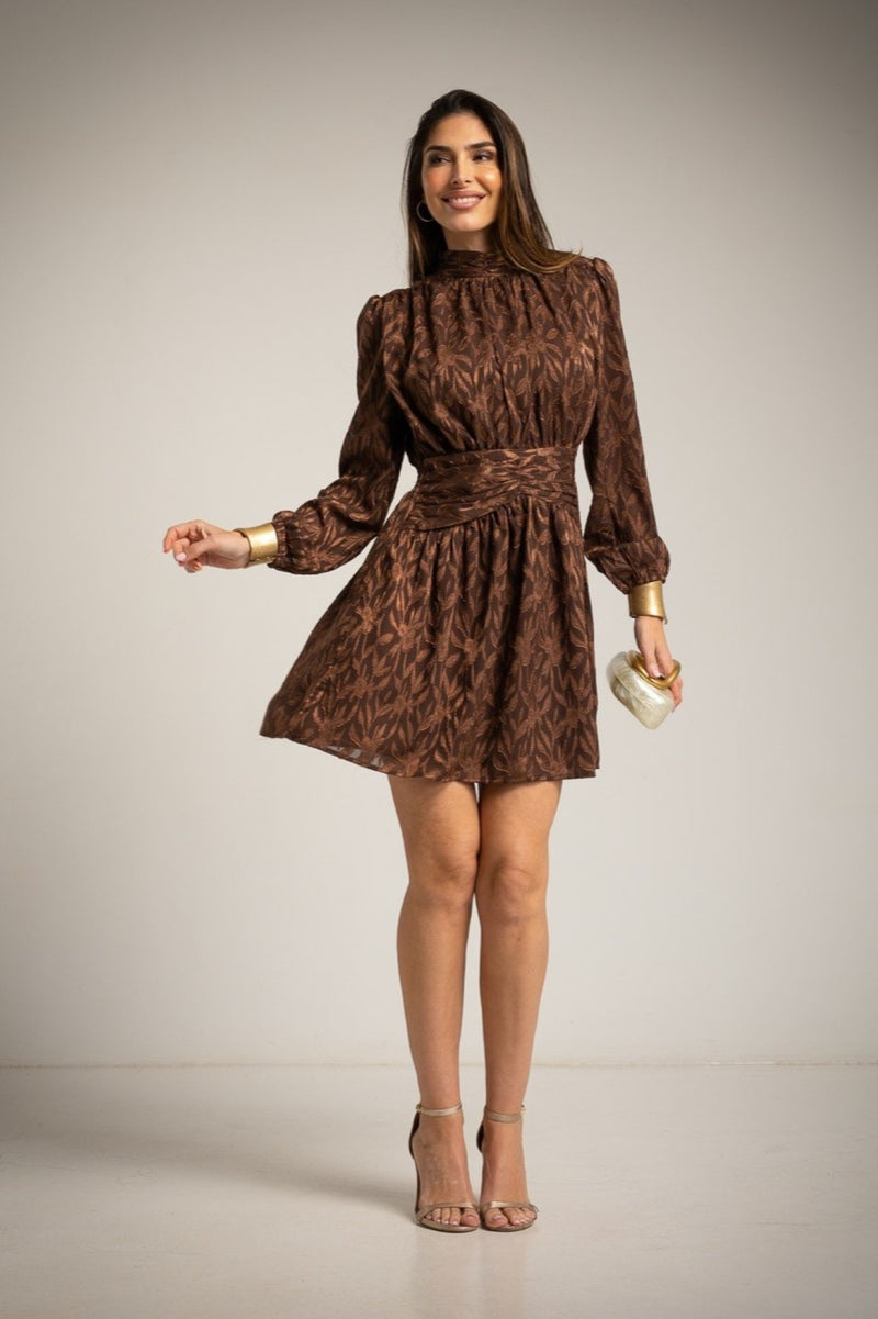 Vestido Devoré Fajin