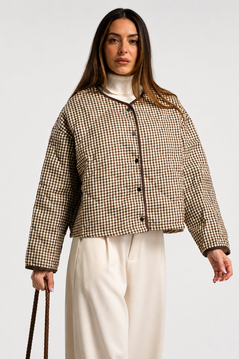 Chaqueta Acolchada Rombos Cuadros Harrys