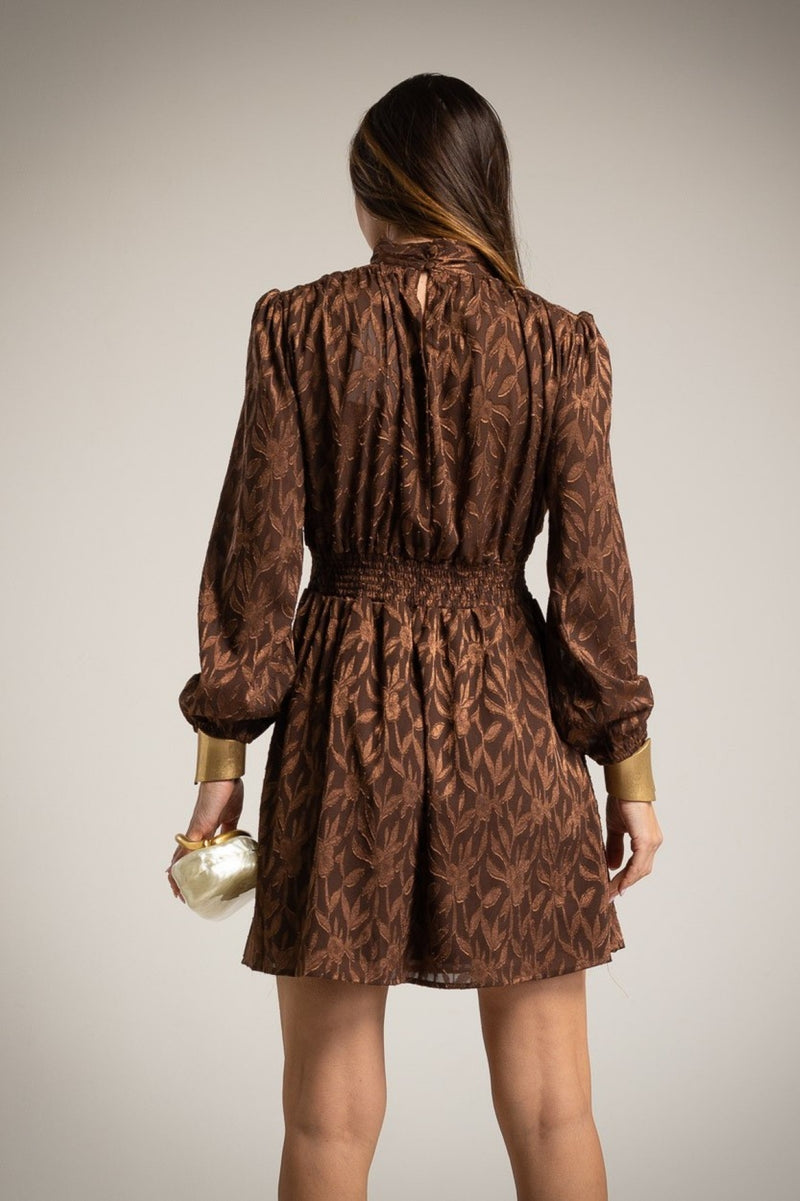 Vestido Devoré Fajin