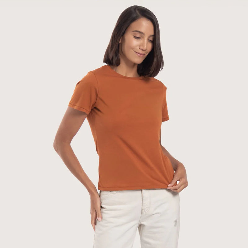 T-SHIRT PIMA 30/1 MUJER CUELLO REDONDO