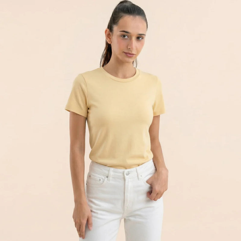 T-SHIRT PIMA 30/1 MUJER CUELLO REDONDO