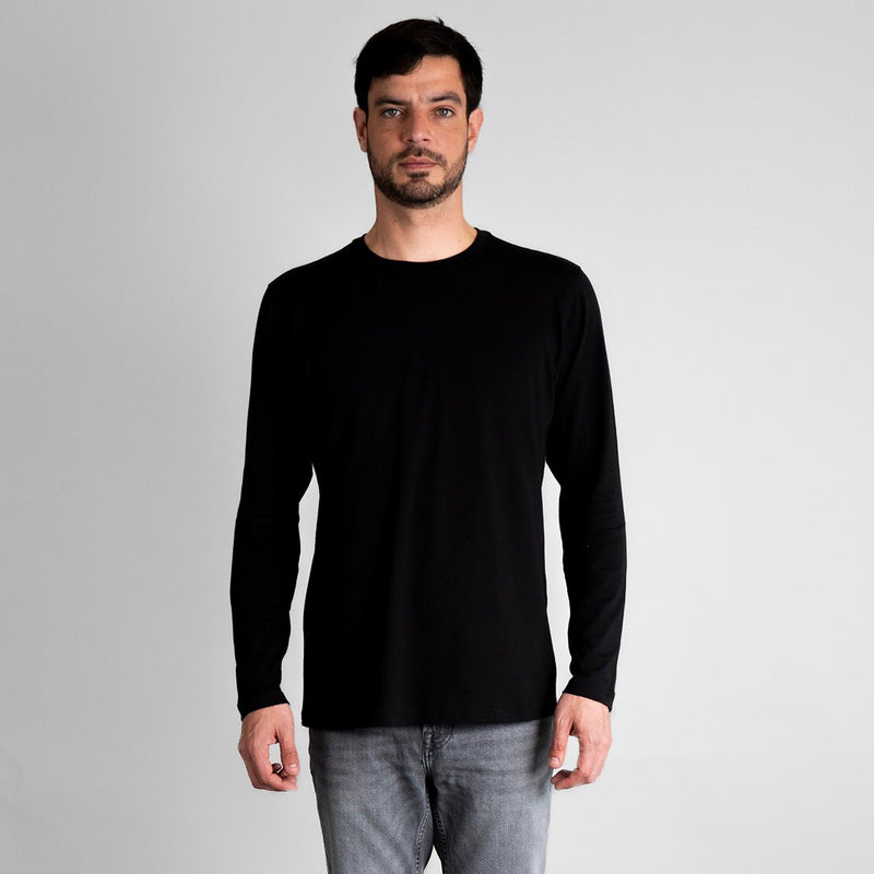 POLO MANGA LARGA CUELLO REDONDO