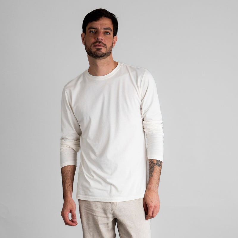 POLO MANGA LARGA CUELLO REDONDO