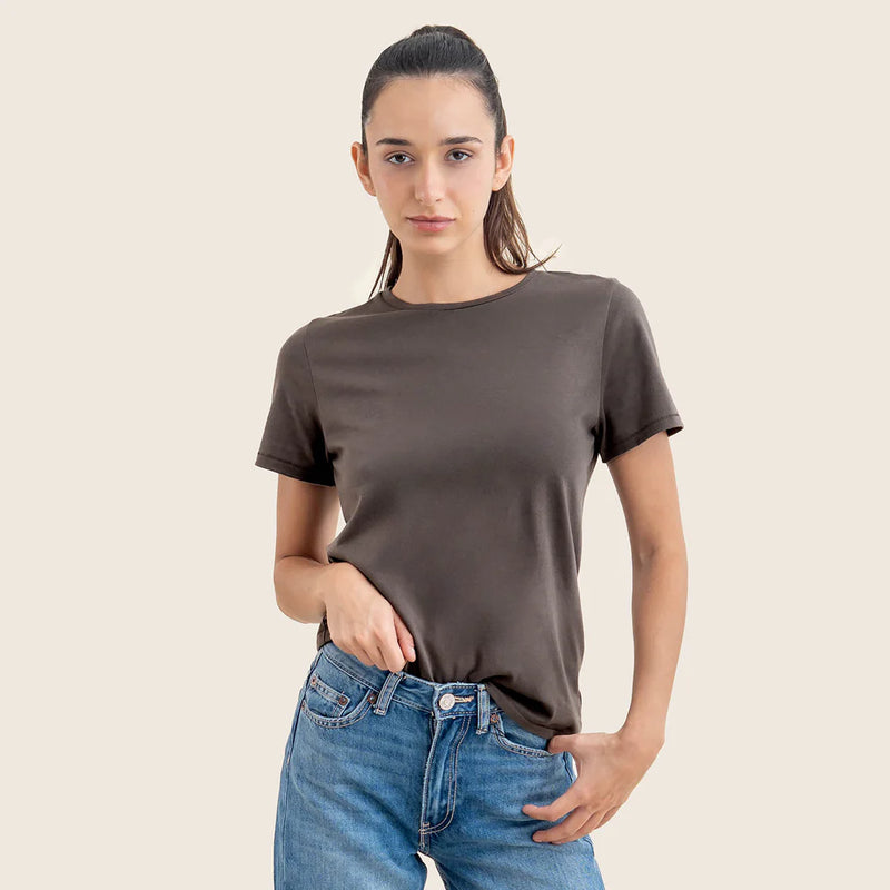 T-SHIRT PIMA 30/1 MUJER CUELLO REDONDO
