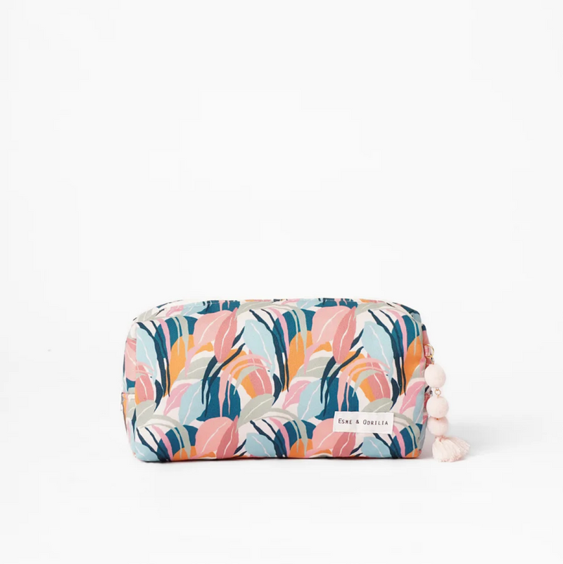 NECESER RECTANGULAR HOJAS PASTELES