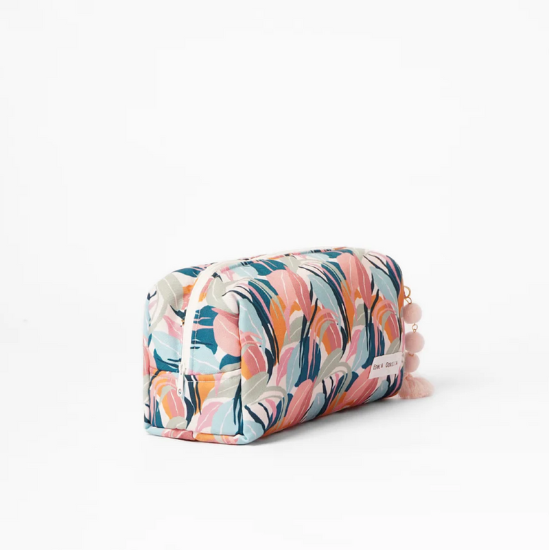 NECESER RECTANGULAR HOJAS PASTELES