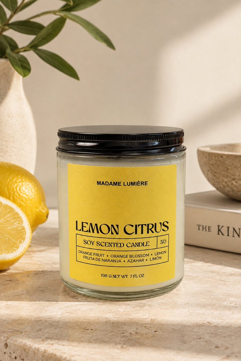Vela Aromática de Soya Lemon Citrus