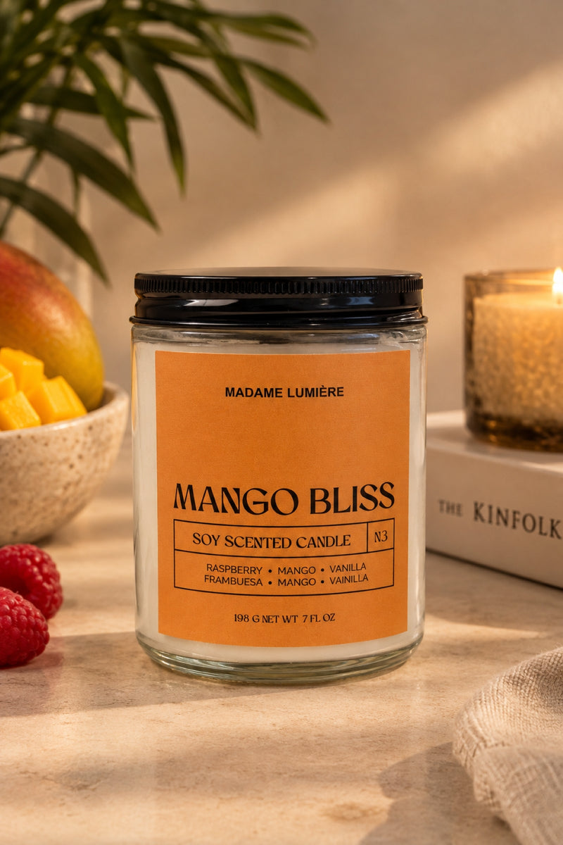 Vela Aromática de Soya Mango Bliss