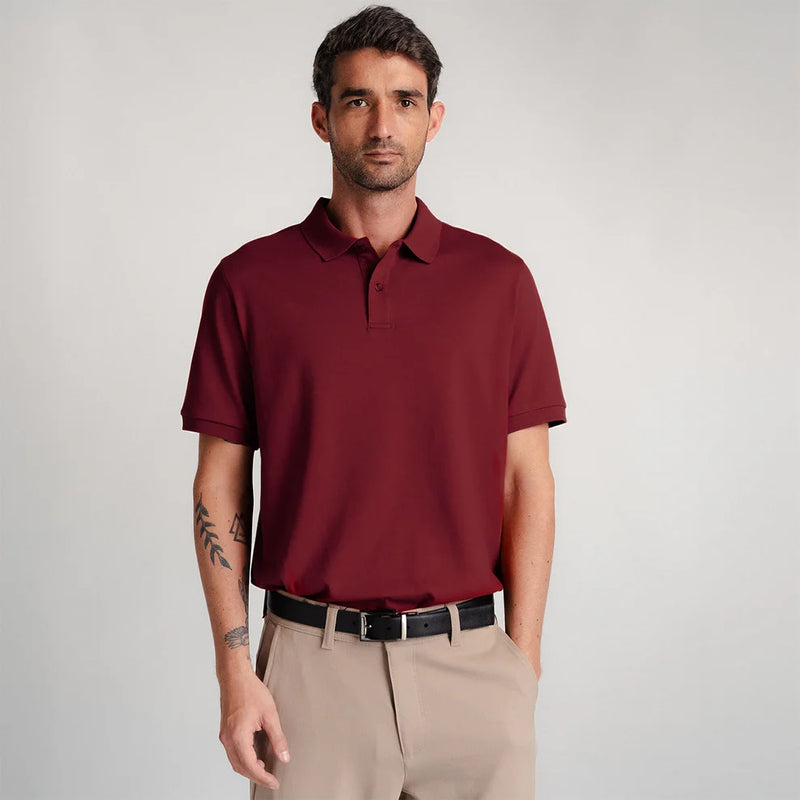 POLO PIQUE CUELLO CAMISERO