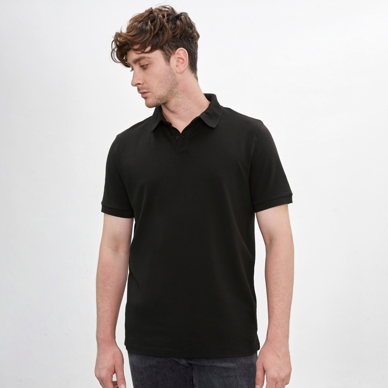 POLO PIQUE CUELLO CAMISERO