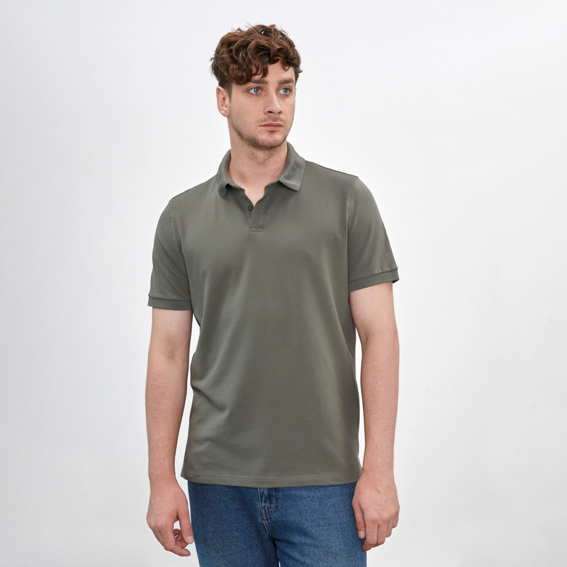 POLO PIQUE CUELLO CAMISERO