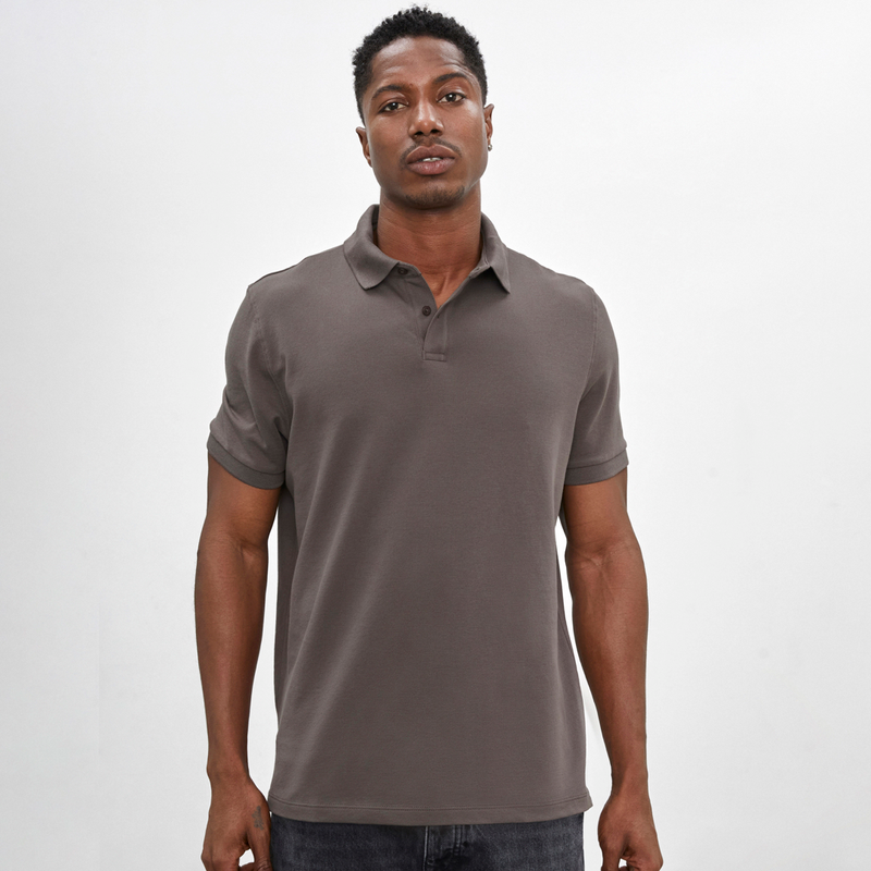 POLO PIQUE CUELLO CAMISERO