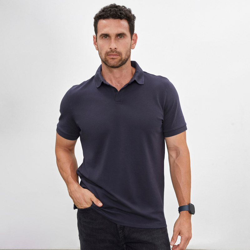 POLO PIQUE CUELLO CAMISERO