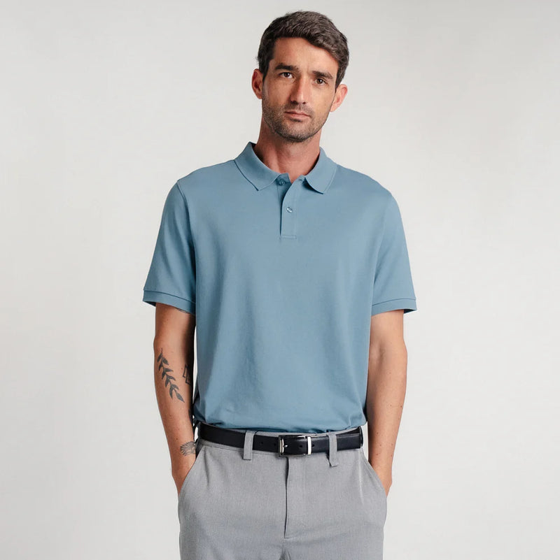 POLO PIQUE CUELLO CAMISERO