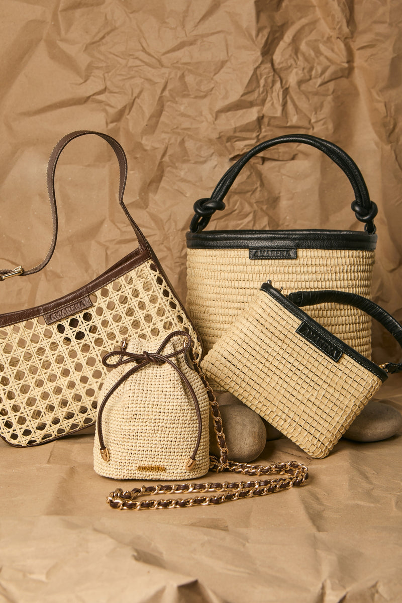 Cartera de Paja Zoe Black