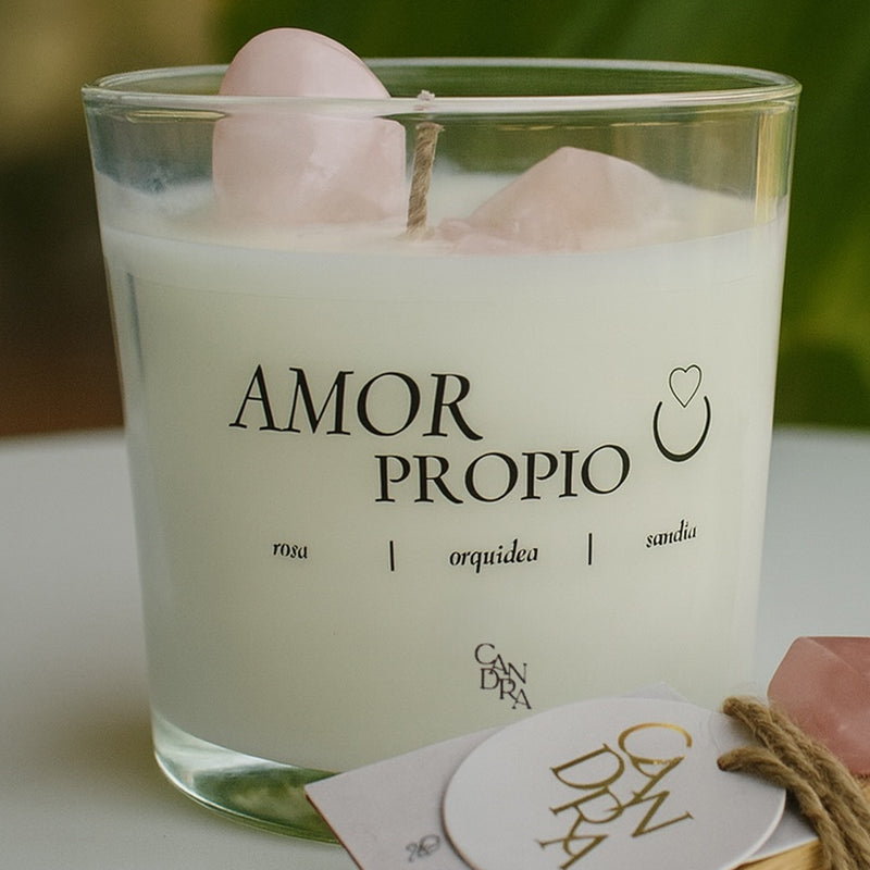 VELA CUARZO AMOR PROPIO