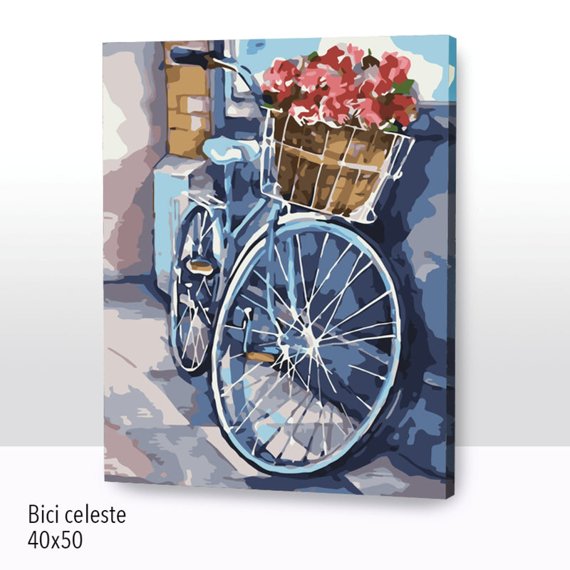 Bici Celeste (40x50 cm)