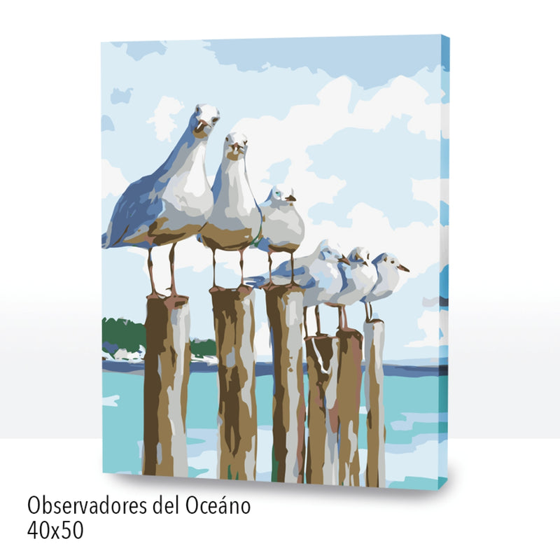 Observadores del Océano (40x50 cm)