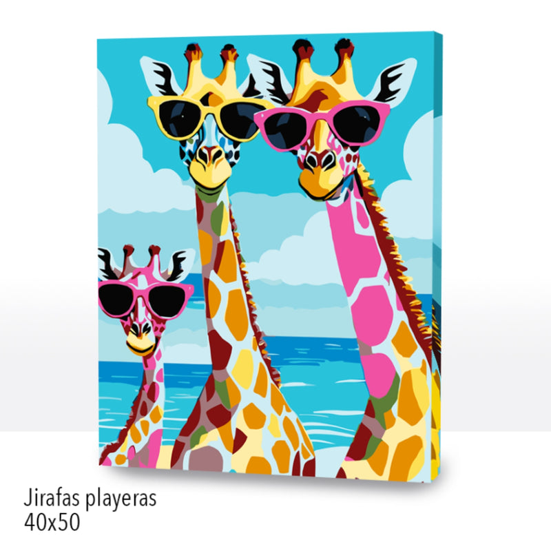 Jirafas Playeras (40x50 cm)