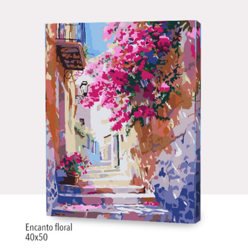 Kit Paint By Numbers Con Bastidor: Encanto Floral
