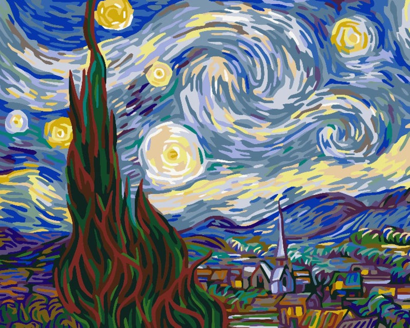 Noche Estrellada - Van Gogh (40x50 cm)