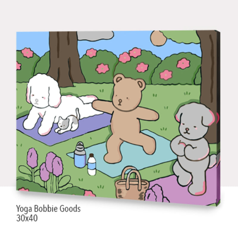 Yoga (Estilo Bobbie Goods) (40x40 cm)