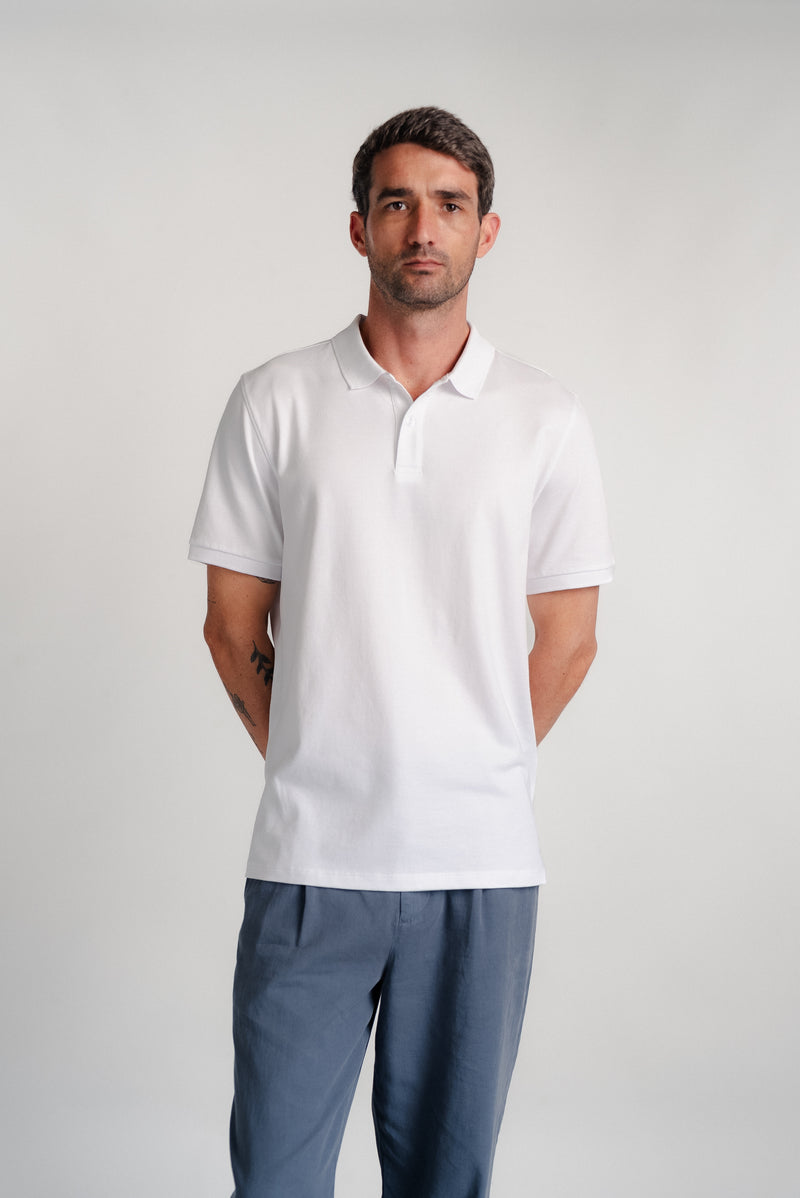 POLO PIQUE CUELLO CAMISERO